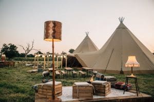 blue sky tipis